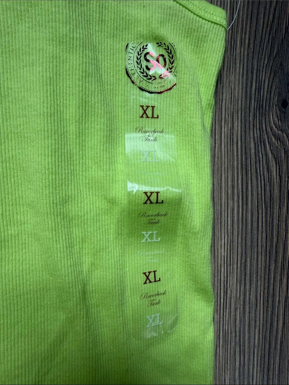 SO Neon Lime Lace-Back Racer Tank Top